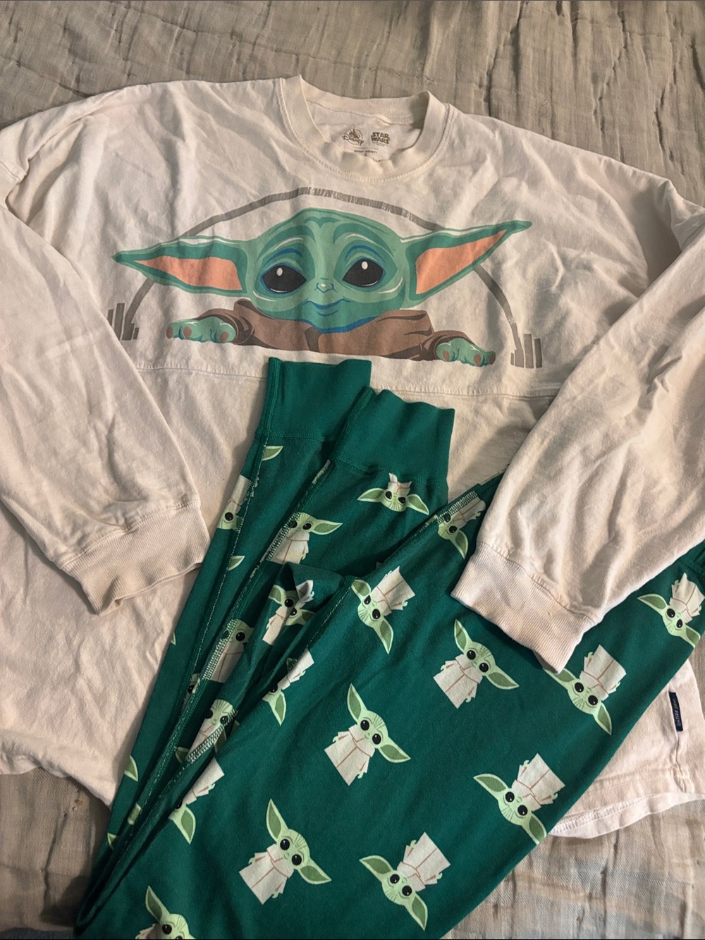 Star Wars The Child (Grogu) Disney Spirit Jersey (S) and Hanna Andersson set (L)